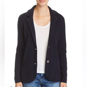 100% 2 Ply Cashmere Sweater Blazer Cardigan Black